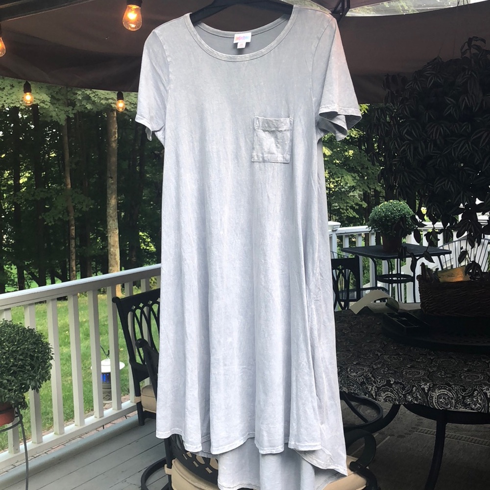 Lularoe XS soft acid washed gray Carly